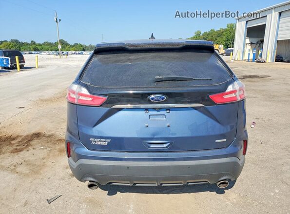 2FMPK4G93KBC49474 2019 FORD EDGE Blue Widok z tyłu