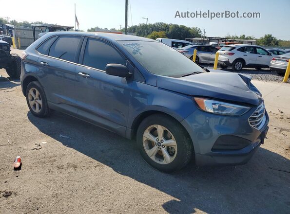 2FMPK4G93KBC49474 2019 FORD EDGE Blue Przód prawy