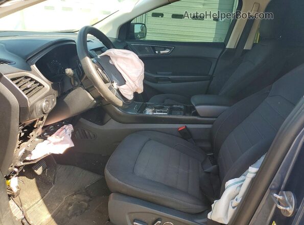 2FMPK4G93KBC49474 2019 FORD EDGE Blue Widok wnętrza z przodu