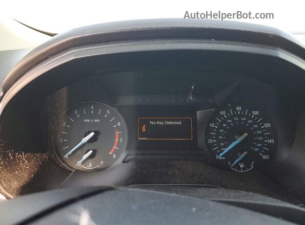 2FMPK4G93KBC49474 2019 FORD EDGE Blue Widok zestawu wskaźników