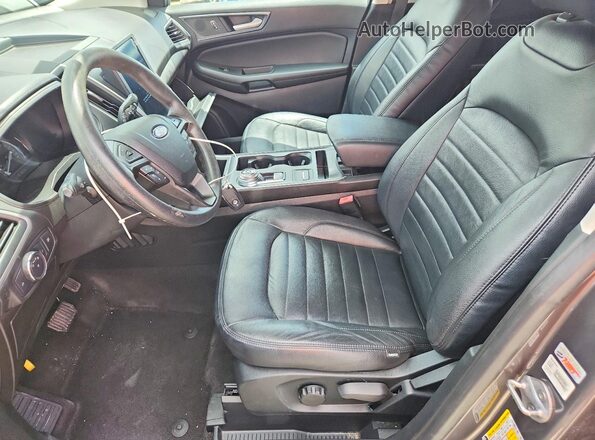 2FMPK4G97NBA22034 2022 FORD EDGE Gray Widok wnętrza z przodu