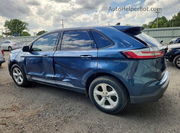 2FMPK4G98KBB07587 2019 FORD EDGE Blue Trasero izquierdo