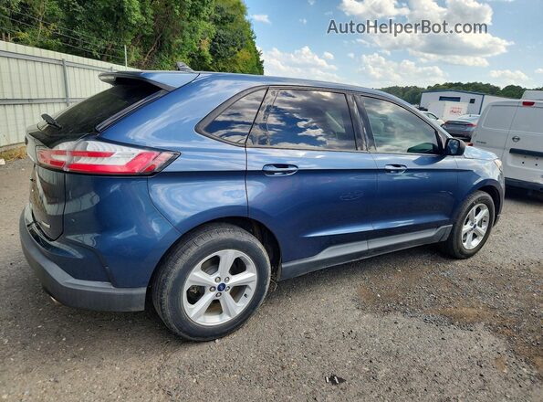 2FMPK4G98KBB07587 2019 FORD EDGE Blue Trasero derecho