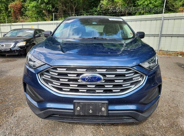 2FMPK4G98KBB07587 2019 FORD EDGE Blue Vista frontal