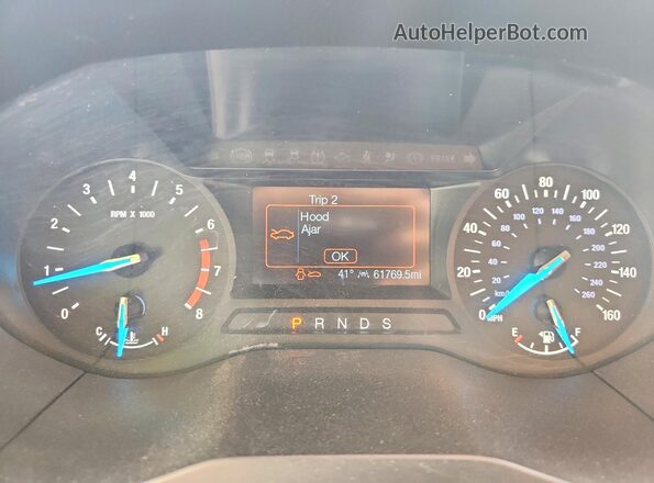 2FMPK4G98KBB07587 2019 FORD EDGE Blue Vista del cuadro de instrumentos