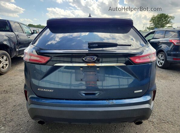 2FMPK4G98KBB07587 2019 FORD EDGE Blue Vista trasera