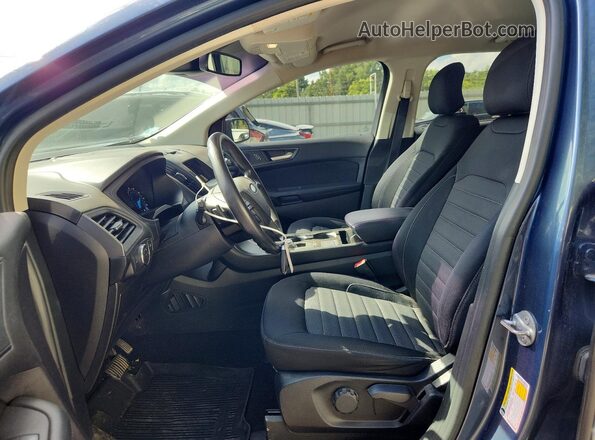 2FMPK4G98KBB07587 2019 FORD EDGE Blue Vista interior delantera