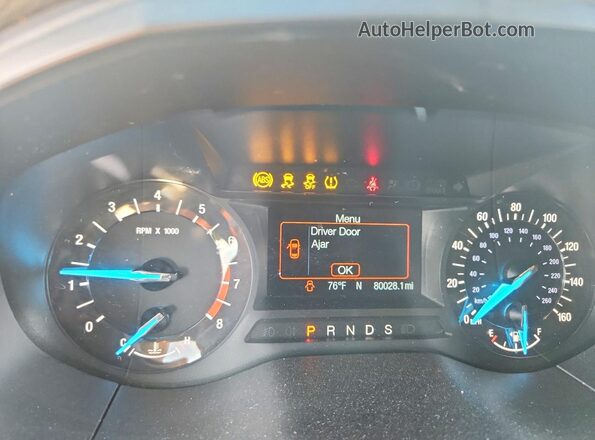 2FMPK4G99JBC61420 2018 FORD EDGE Blue ხელსაწყოთა პანელის ხედი