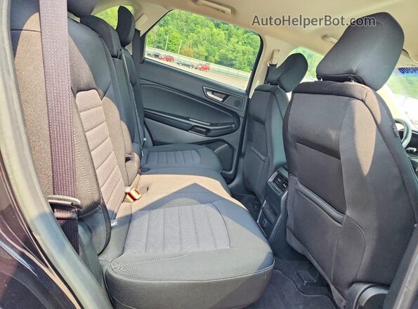 2FMPK4G9XLBB00027 2020 FORD EDGE Black Widok wnętrza z tyłu