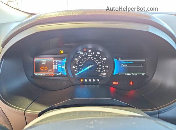 2FMPK4G9XRBA14693 2024 FORD EDGE Gray Вид щитка приладів