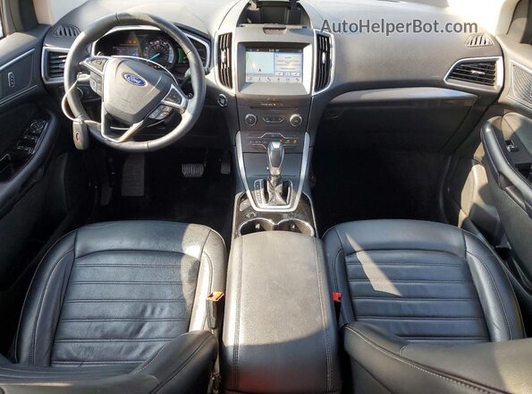 2FMPK4J80GBC64571 2016 FORD EDGE Синий Вид панели приборов