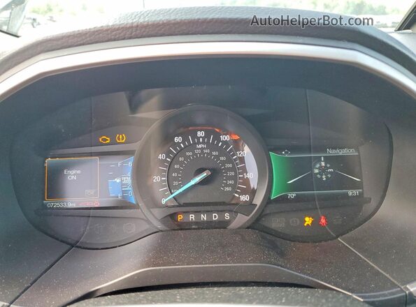 2FMPK4J80GBC64571 2016 FORD EDGE Синий Вид щитка приборов