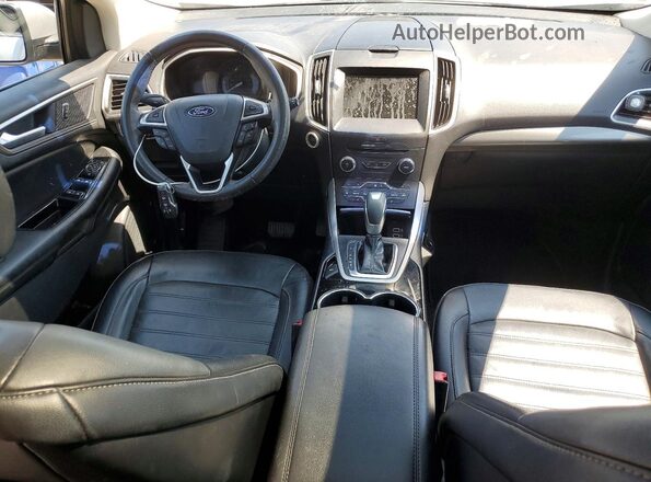 2FMPK4J84GBC12585 2016 FORD EDGE Silver Widok deski rozdzielczej