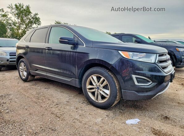 2FMPK4J85GBB44748 2016 FORD EDGE Black Передня права чверть