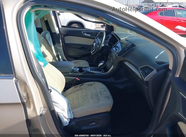 2FMPK4J89JBB72639 2018 FORD EDGE Gold Widok wnętrza z przodu