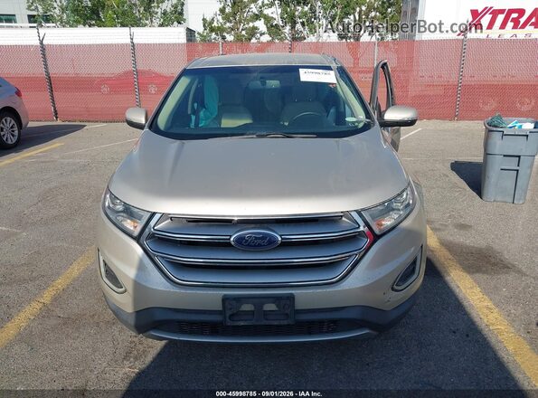 2FMPK4J89JBB72639 2018 FORD EDGE Gold Widok zestawu wskaźników