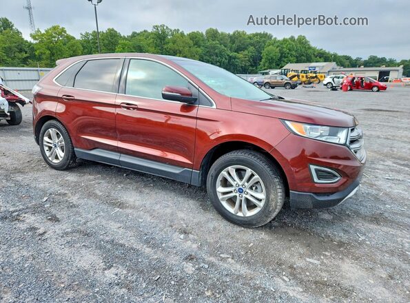 2FMPK4J8XGBC55876 2016 FORD EDGE Burgundy Delantero derecho