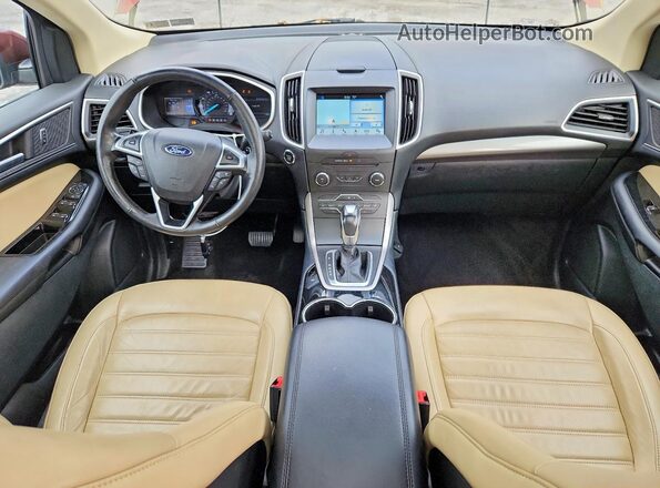 2FMPK4J8XGBC55876 2016 FORD EDGE Burgundy Vista del salpicadero