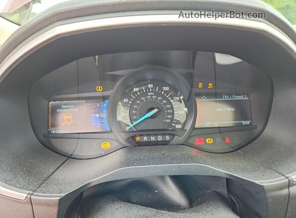 2FMPK4J8XGBC55876 2016 FORD EDGE Burgundy Vista del cuadro de instrumentos