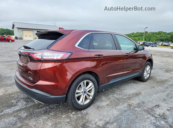2FMPK4J8XGBC55876 2016 FORD EDGE Burgundy Trasero derecho
