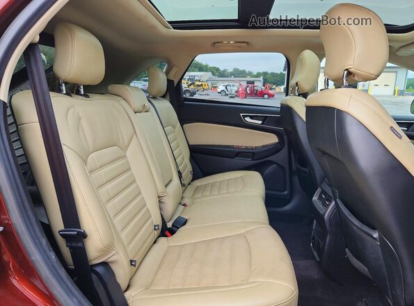2FMPK4J8XGBC55876 2016 FORD EDGE Burgundy Vista interior trasera