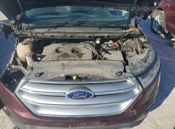 2FMPK4J90HBC30706 2017 FORD EDGE Бордовый Вид подкапотного пространства
