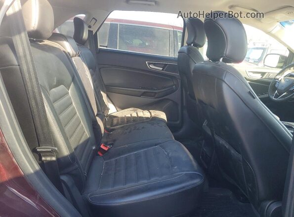 2FMPK4J90HBC30706 2017 FORD EDGE Бордовый Вид задней части салона
