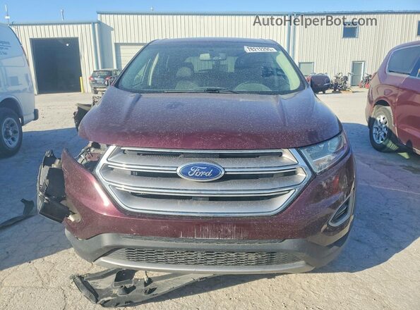 2FMPK4J90HBC30706 2017 FORD EDGE Бордовый Вид спереди