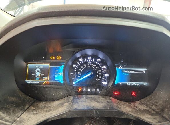 2FMPK4J90NBA52761 2022 FORD EDGE Black Widok zestawu wskaźników