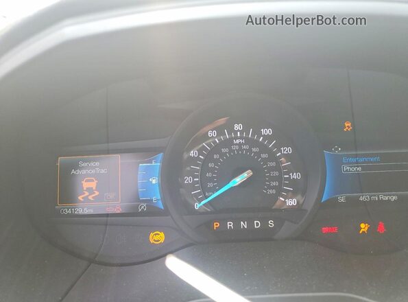 2FMPK4J91RBA66013 2024 FORD EDGE Charcoal Вид щитка приладів