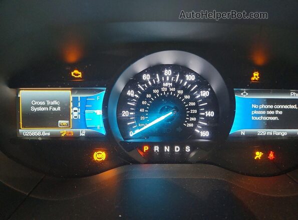 2FMPK4J91RBB17431 2024 FORD EDGE Silver Вид щитка приладів