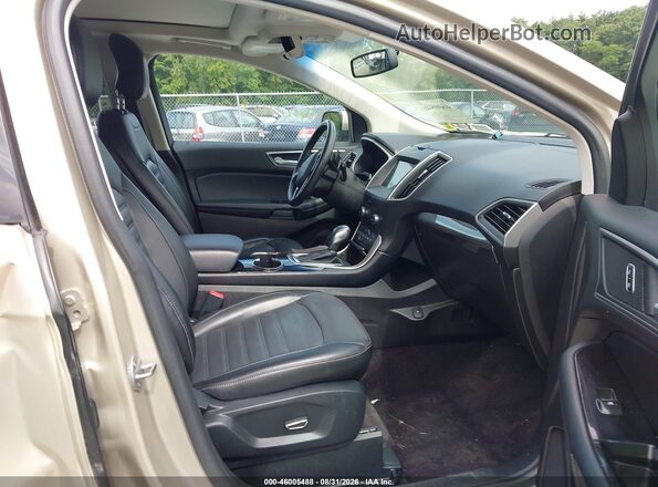 2FMPK4J92HBB60545 2017 FORD EDGE Silver Vista interior delantera