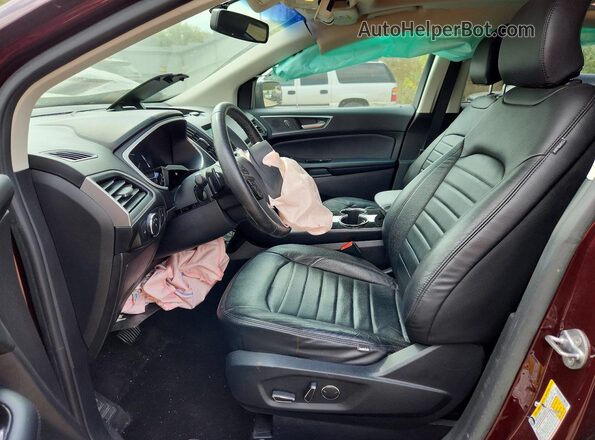 2FMPK4J92JBB28605 2018 FORD EDGE Maroon Սալոնի դիմացի տեսք