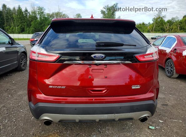 2FMPK4J92KBB48242 2019 FORD EDGE Red Հետևի տեսք