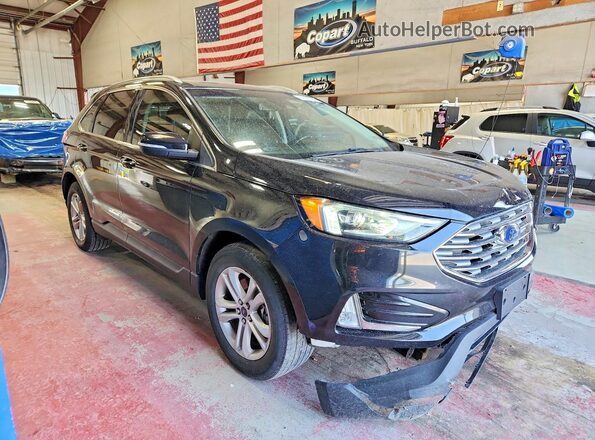 2FMPK4J92KBB90443 2019 FORD EDGE Черный Передняя правая четверть