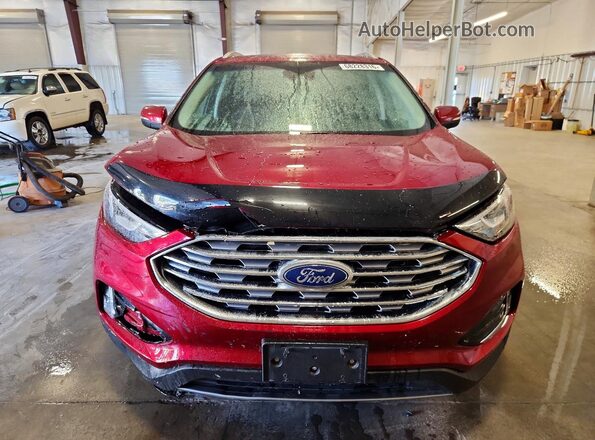 2FMPK4J92KBC21299 2019 FORD EDGE Maroon Դիմացի տեսք