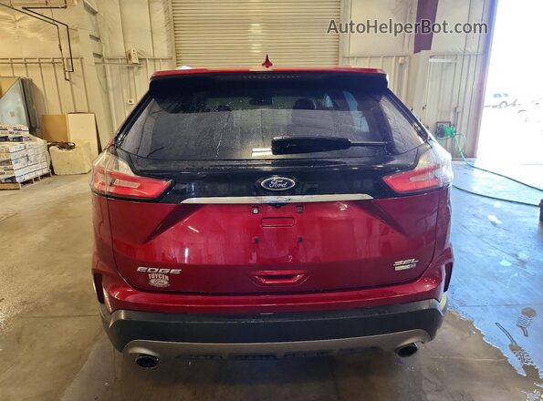 2FMPK4J92KBC21299 2019 FORD EDGE Maroon Հետևի տեսք