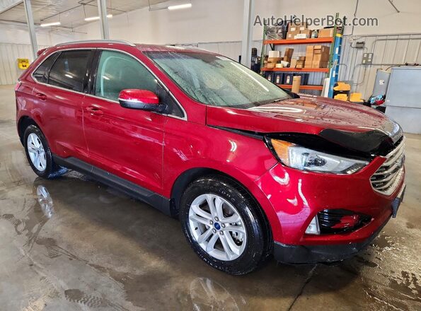 2FMPK4J92KBC21299 2019 FORD EDGE Maroon Առջևի աջ