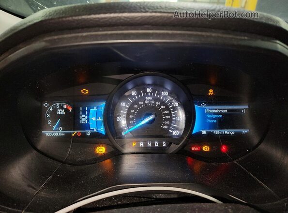 2FMPK4J92NBA32057 2022 FORD EDGE White Vista del cuadro de instrumentos