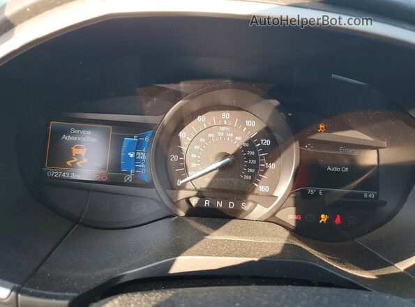 2FMPK4J93LBA32923 2020 FORD EDGE Gray Вид щитка приладів