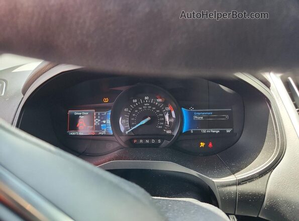 2FMPK4J93NBA11816 2022 FORD EDGE Black Widok zestawu wskaźników