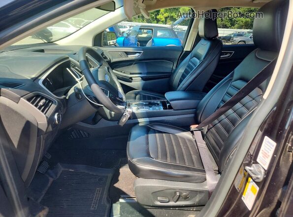 2FMPK4J94LBA58897 2020 FORD EDGE Black Widok wnętrza z przodu