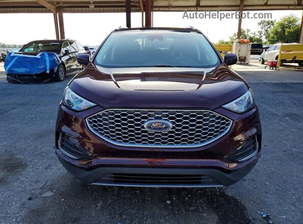 2FMPK4J94RBA44829 2024 FORD EDGE Бордовый Вид спереди