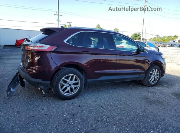 2FMPK4J94RBA44829 2024 FORD EDGE Бордовый Задняя правая четверть