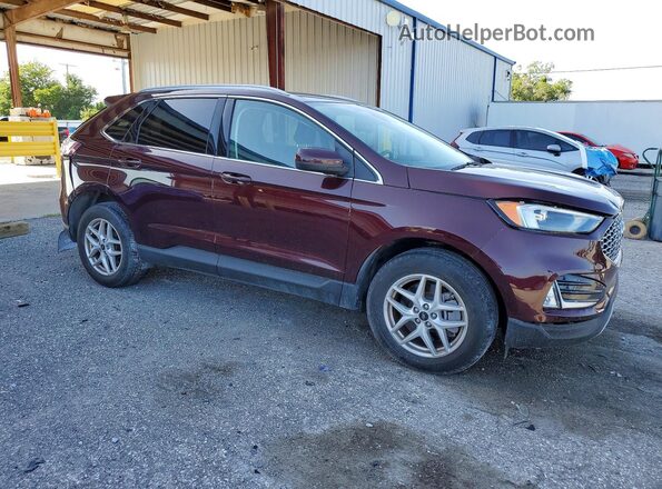 2FMPK4J94RBA44829 2024 FORD EDGE Бордовый Передняя правая четверть