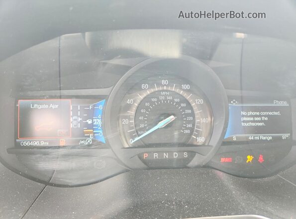 2FMPK4J94RBA95165 2024 FORD EDGE Серебряный Вид щитка приборов
