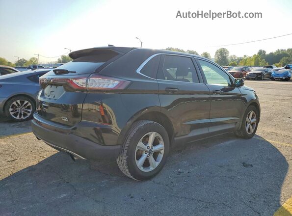 2FMPK4J95HBB85150 2017 FORD EDGE Black Задня права чверть