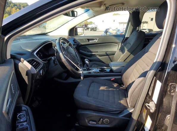 2FMPK4J95HBB85150 2017 FORD EDGE Black Вид салону спереду