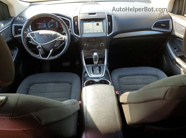 2FMPK4J95HBB85150 2017 FORD EDGE Black Вид панелі приладів