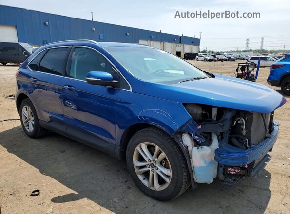 2FMPK4J96LBA25450 2020 FORD EDGE Blue Front right